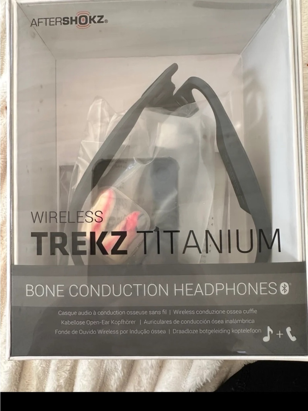 Aftershockz Air Wireless Titanium Bone Conduction Headphones new, tested